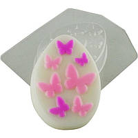 Яйцо плоское в бабочках 97 г пластиковая форма
