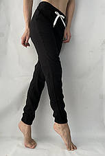 Жіночі літні штани, No 123 ЛЕН чорний, фото 3