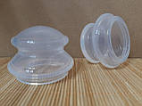 Банка силіконова прозора для вакуумного масажу 8 см, фото 3