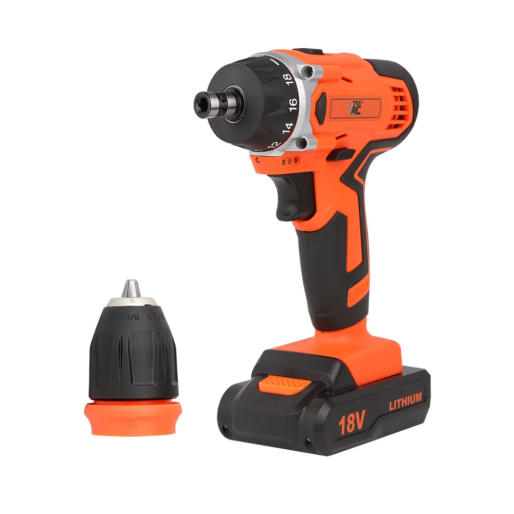 Шурупокрут Tex.AC ТА-01-169 DFR (18V), фото 1