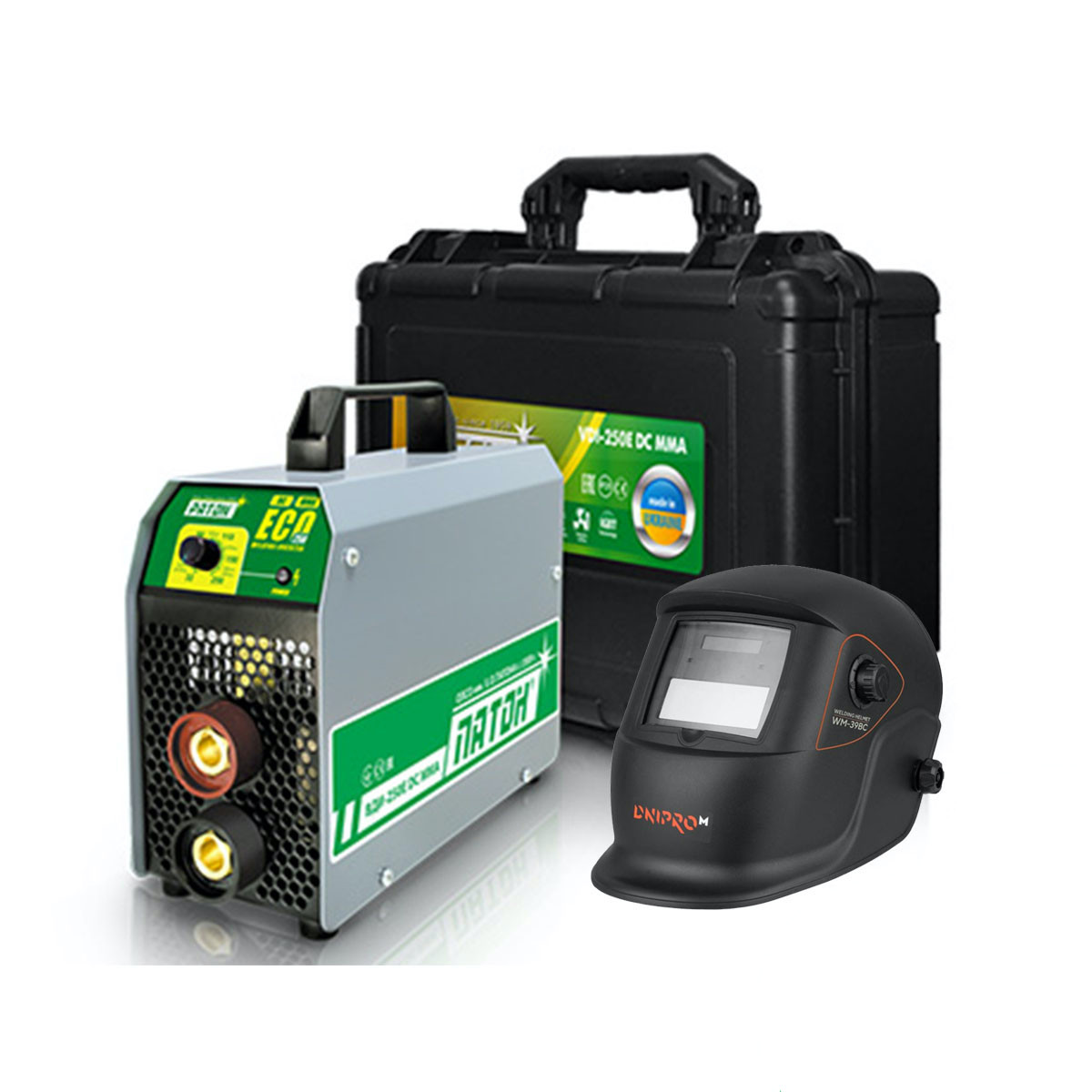 Зварювальний апарат-інвертор Патон ВДІ-250Е DC MMA + в подарунок хамелеон + ящик Патон!, фото 1