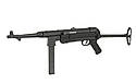 Пістолет-пулемет MP007 (MP 40) FULL METAL — BLACK [AIRSOFT GUN MANUFACTURER] (для страйкболу), фото 3