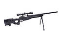 Гвинтівка снайперська MB08D — з оптикою та сошками — Black [WELL] (для страйкболу), фото 2
