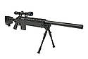 Гвинтівка снайперська MB4406D — з оптикою та сошками [WELL] (для страйкболу), фото 3