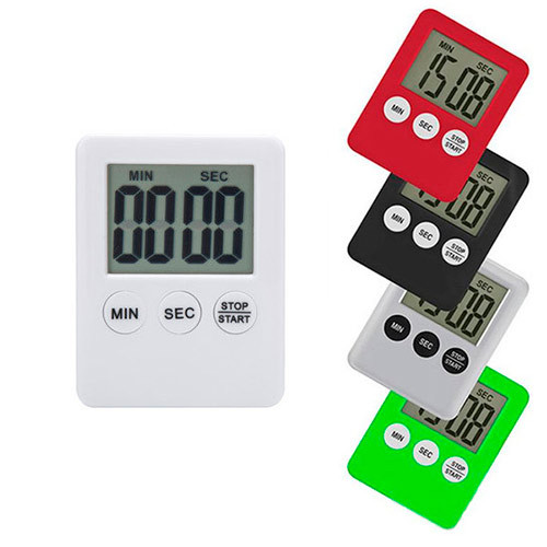 Кухонний таймер цифровий 1.8" РК зі звуковим сповіщенням, секундомір, фото 1
