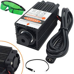 Потужний лазер для різання гравіювання 2.5 Вт 450 нм і захист. окуляри