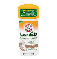 Прозрачный дезодорант без металлов Arm & Hammer Essentials Deodorant Natural Deodorizers Coconut Geranium 71гр