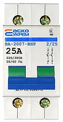 Вимикач-роз`єднувач УКРЕМ ВА-2007 ВРН 2р 25А АСКО