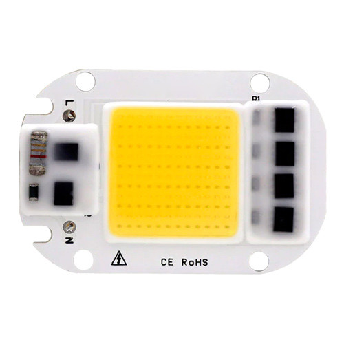 Світлодіодна матриця з драйвером COB LED 50Вт 4500лм 220В, теп. біла