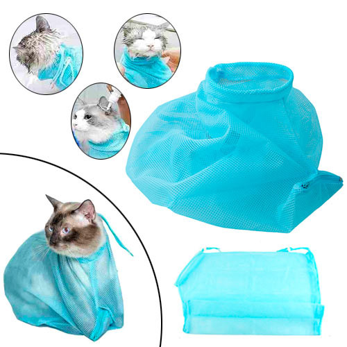 Мішок сітка для купання і грумінгу кота кішок, котокупальник, фото 1