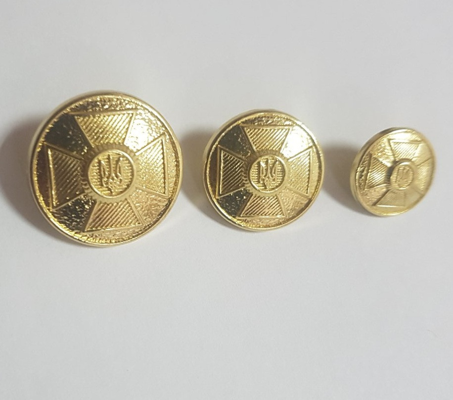 Гудзики хрест золото метал 14мм, 18мм, 22мм, фото 1