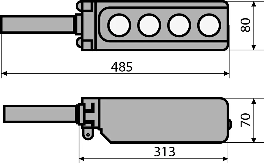 Пост кнопковий XAL-B3-6713К з ключем - фото 3 - id-p1401055900