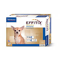 Эффитикс 1,5-4 кг от блох и клещей для собак