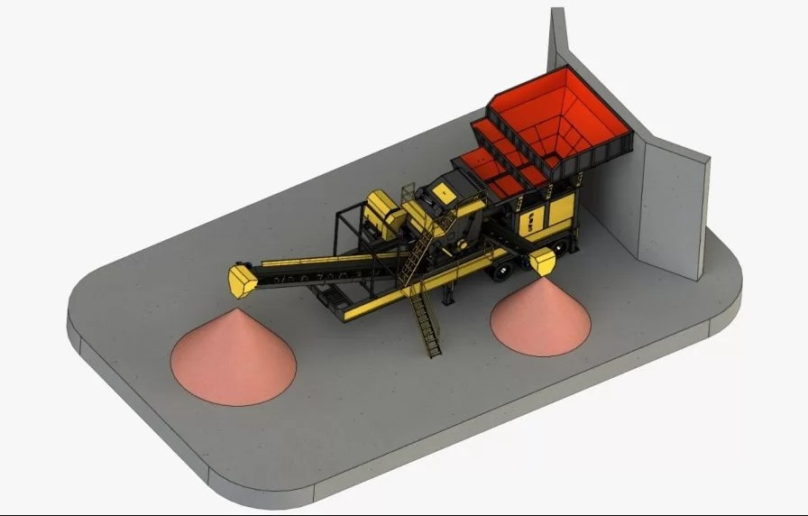 Мобильная первичная дробильная установка Fabo PDK-100