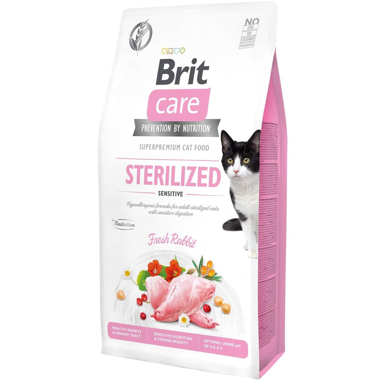 Сухий корм Brit Care Cat GF Sterilized Sensitive чуствительное травлення, 7 кг