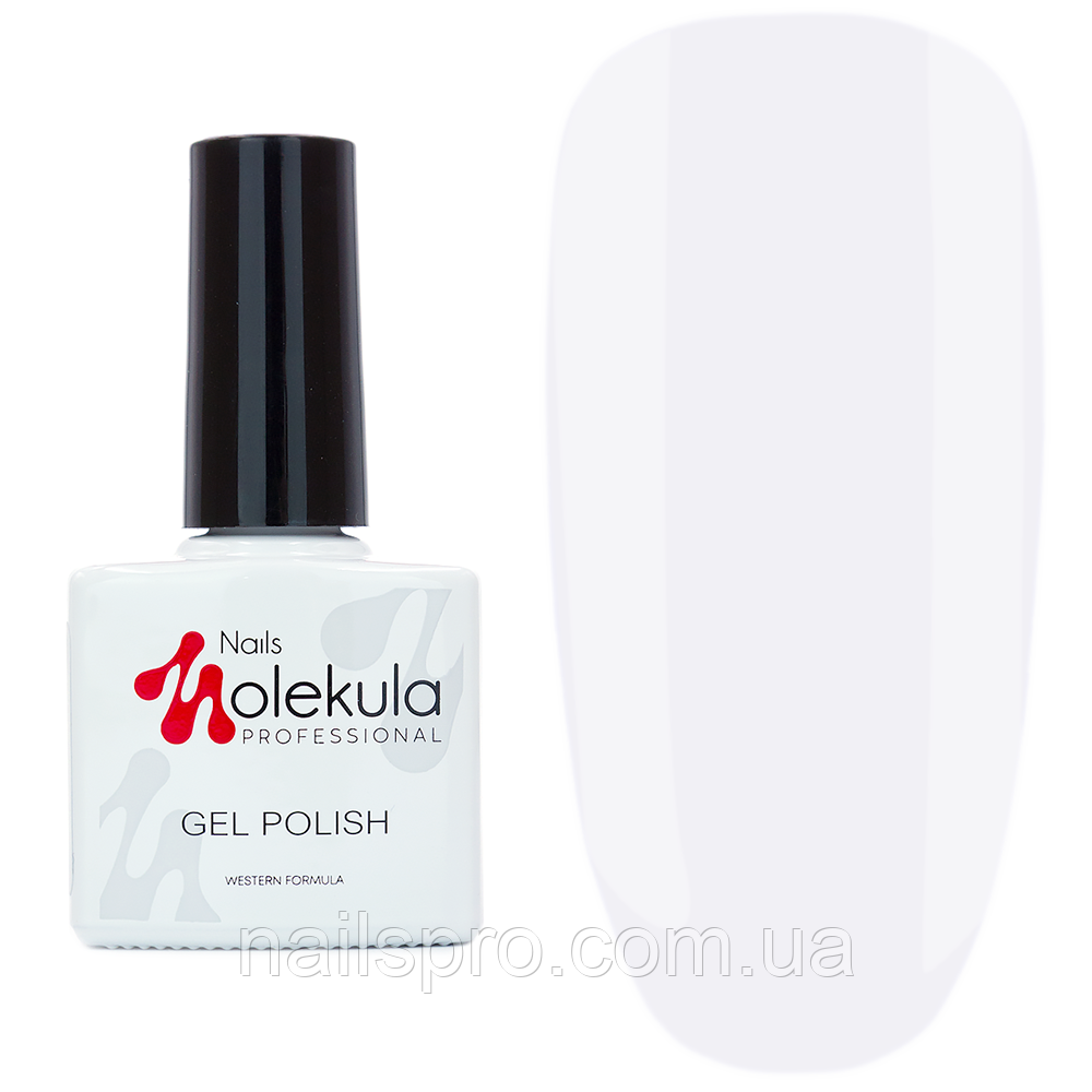 Гель-лак для нігтів Nails Molekula Gel Polish № 001 Ультра Білий