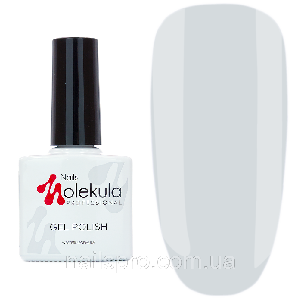 Гель-лак для нігтів Nails Molekula Gel Polish № 099 Cветло сірий