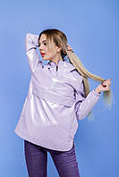 Анорак жіночий unique ліловий вітровка жіноча весняна осіння куртка жіноча демісезонна