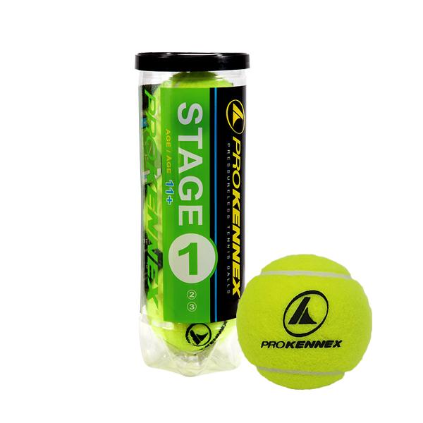 Мячи для большого тенниса Pro Kennex Starter Green Stage 1 ITF набор 3 шт желтый в тубусе (AYTB1902) - фото 3 - id-p1400920653
