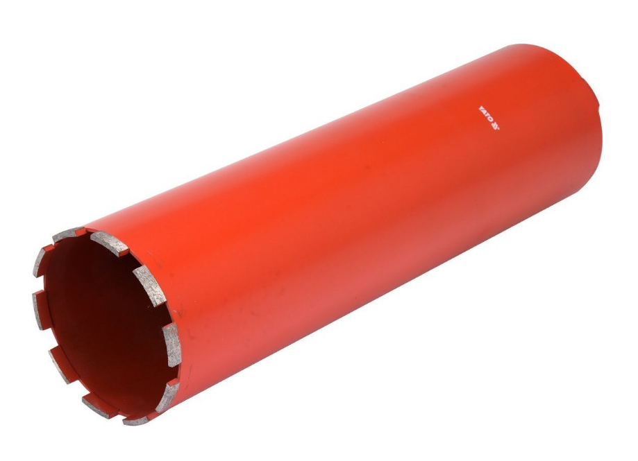 Свердло корончате по каменю, бетону YATO 122 мм, l = 430 мм, з алмазн. кромками (YT-60377), фото 1