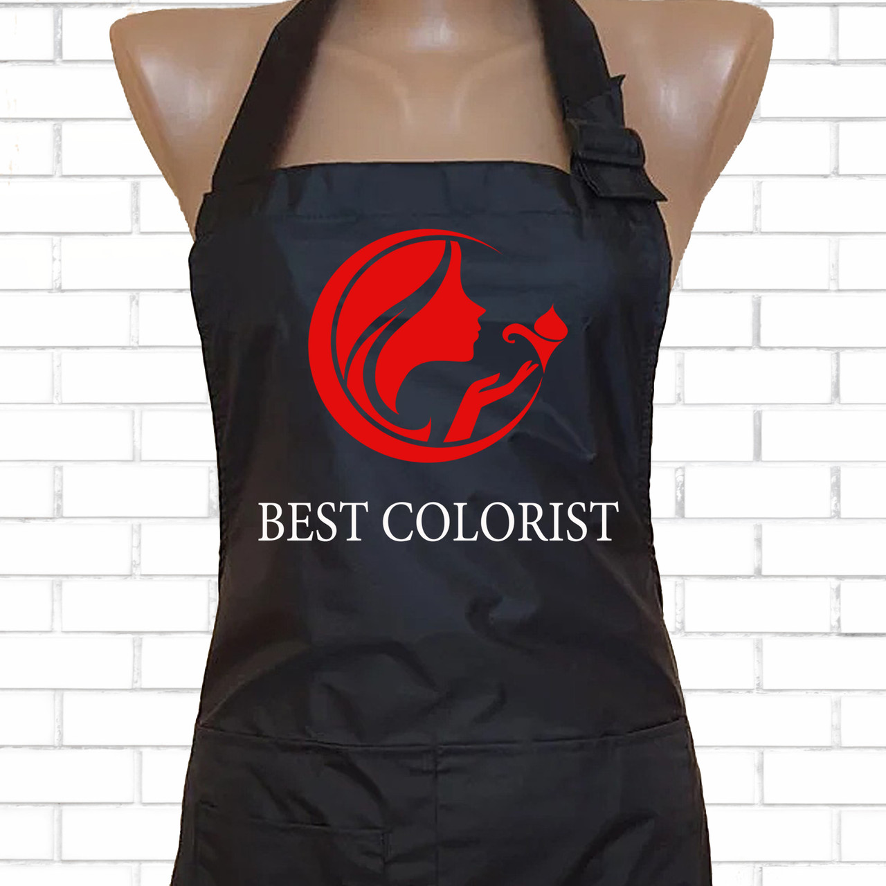 Фартух перукарський з принтом "Best colorist". Фартух для колориста, 5734-ф
