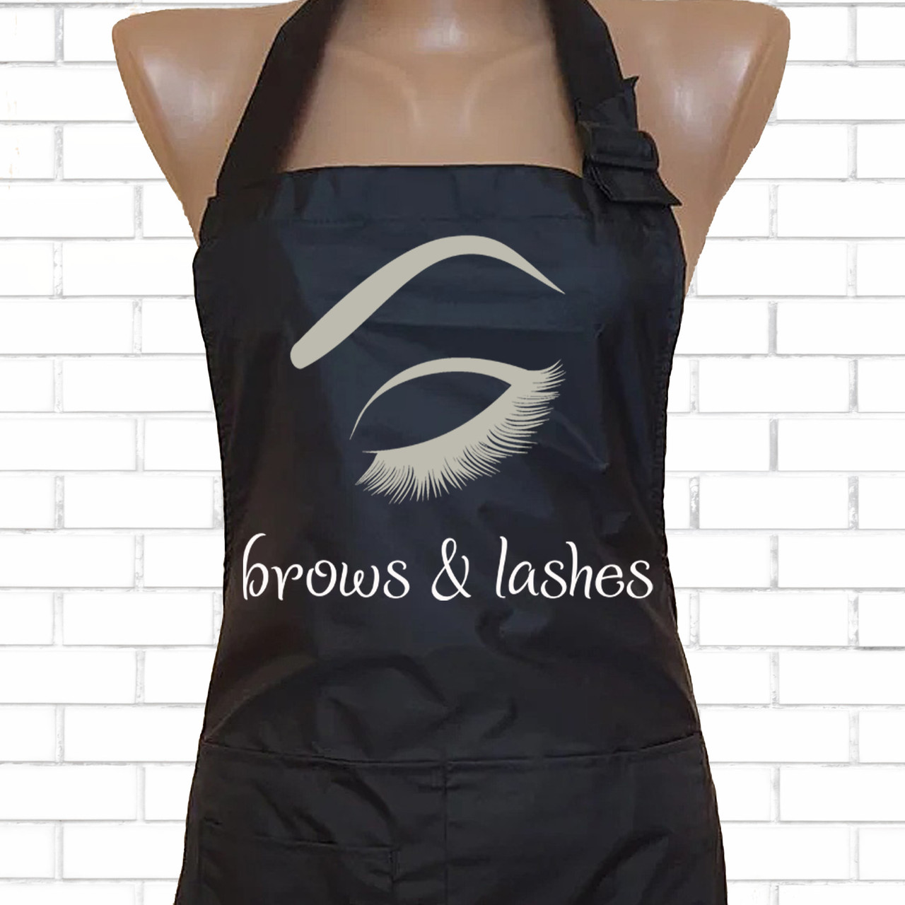 Фартух для майстра по нарощуванню вій і майстра бровиста "brows & lashes", 5735-ф