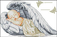 Набор для вышивания крестом 49х34 Спящий ангел Joy Sunday K777