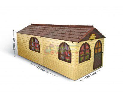 ДОМІК СО ШТОРКАМИ DOLONI МЕГА ВЕЛИКИЙ БІЖЕВО-КОРИЧНИЙ (02550/22), фото 1