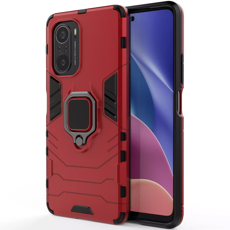 Ударостійкий чохол Transformer Ring for Magnet для Xiaomi Redmi K40 / K40 Pro / K40 Pro+ / Poco F3