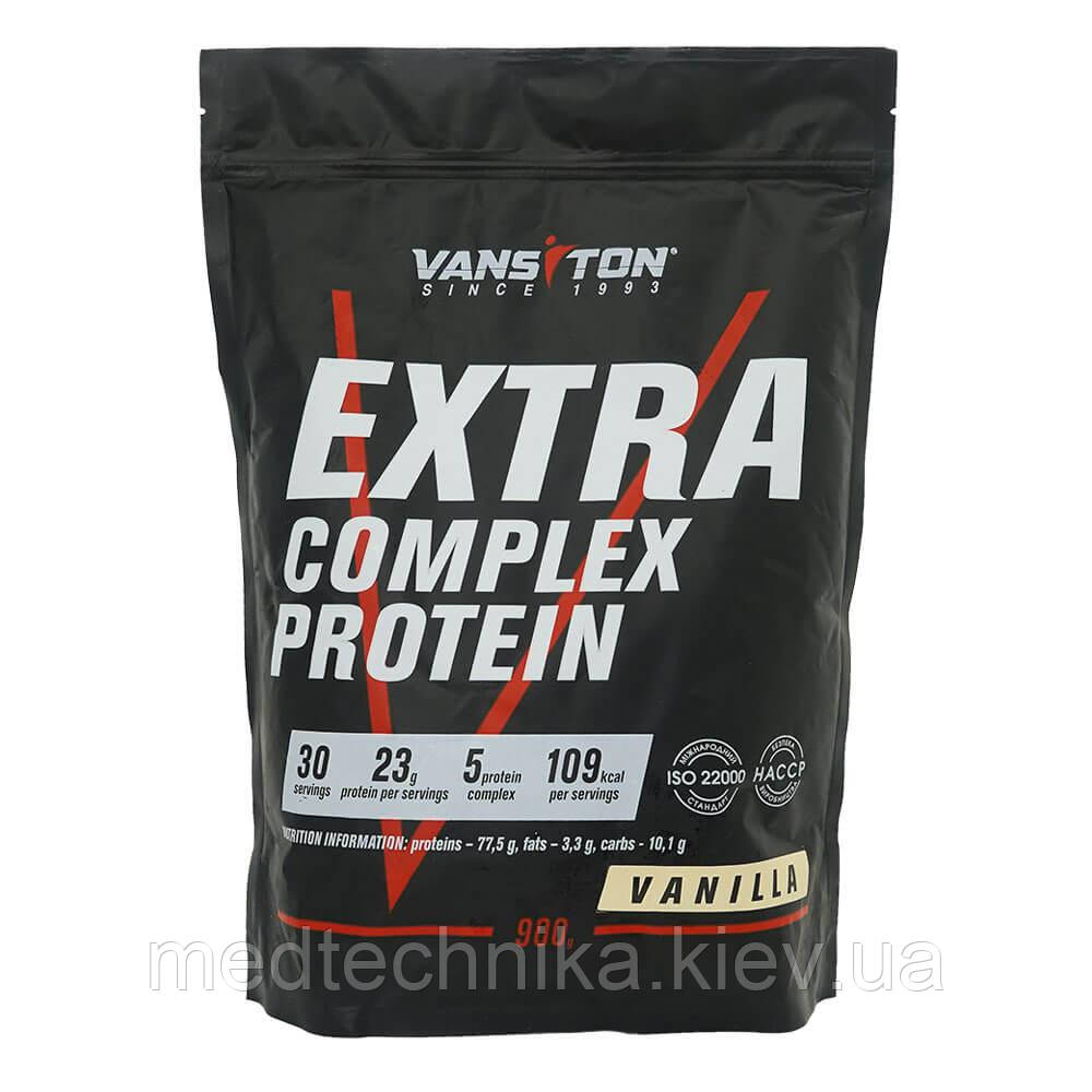 Протеїн ЕXTRA, 900 г, зі смаком ванілі, Vansiton