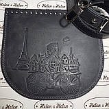 Клапан сумки. "Париж". Колір "Графіт", фото 3