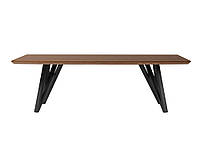 Журнальный столик деревянная столешница стальные черные ножки 119X59X37 TA851L