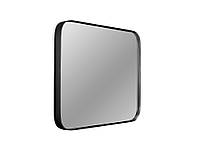 Квадратное круглое зеркало в черной оправе 50,5 х 50,5 см 16F-571