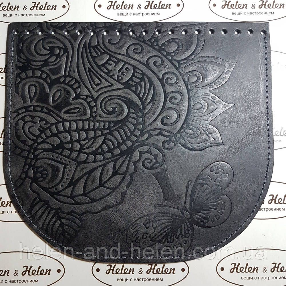 Клапан сумки. "Літо". Колір "Графіт", фото 1