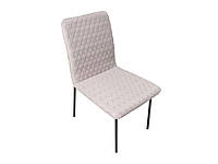 Мягкий серый стеганый стул для гостиной высота 90 см N6278