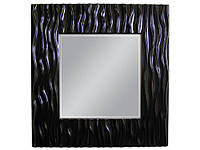 Зеркало в черной оправе 100x100 PU-121 K