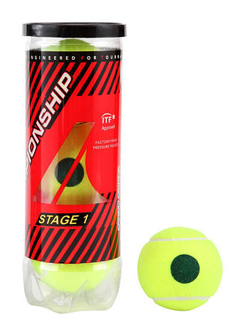 М'ячі для великого тенісу Pro Kennex CHAMPIONSHIP 3 шт в тубусі, фото 2