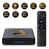 Смарт ТВ приставка HK1 Rbox 4gb/32gb Ultra HD SmartTV Андроид 10 Android TV box, фото 3