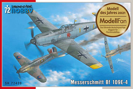 Messerschmitt Bf 109E-4. Збірна модель літака в масштабі 1/72. SPECIAL HOBBY SH72439, фото 1