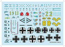 Messerschmitt Bf 109E-4. Збірна модель літака в масштабі 1/72. SPECIAL HOBBY SH72439, фото 3