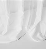 Готова тюль шифон або вуаль елітна Hayal з обважнювачем біла, фото 2