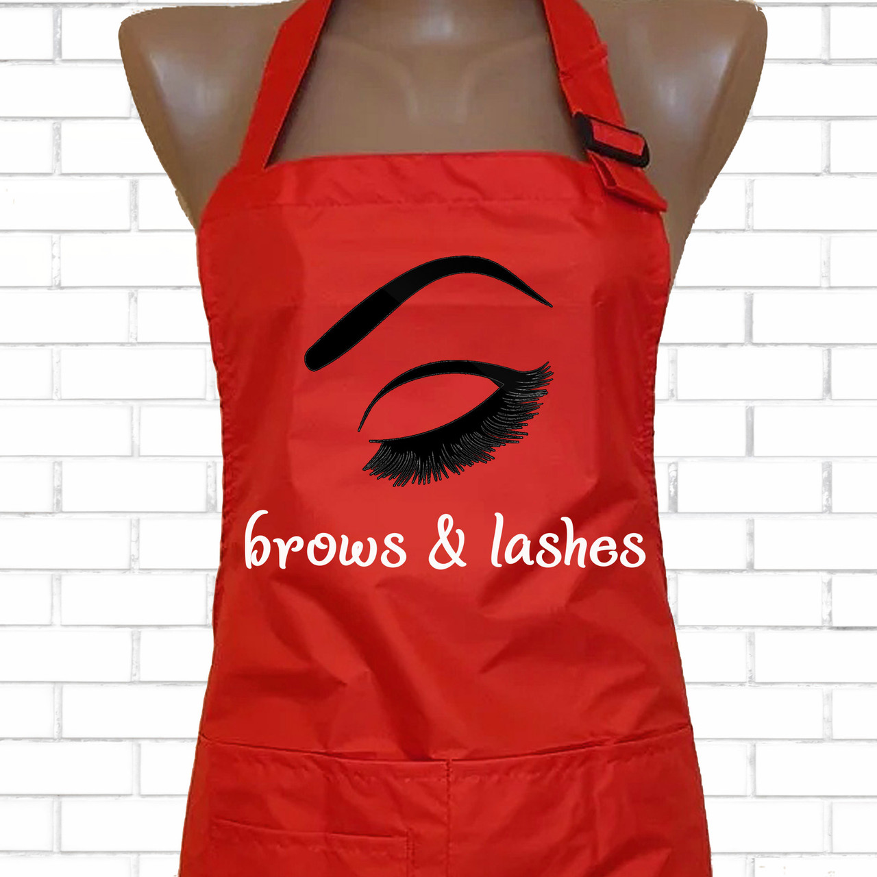 Фартух для майстра з нарощування вій "brows & lashes", 5736-ф