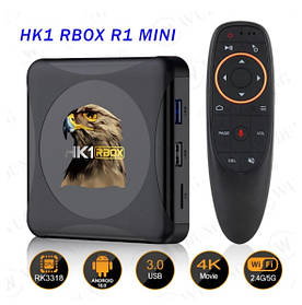 Смарт-телевізор HK1 Rbox 4gb/32gb Ultra HD SmartTV Андроїд 10 Android TV box + пульт Air Mouse G20