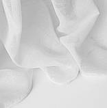 Готова тюль шифон або вуаль елітна Hayal з обважнювачем біла, фото 2