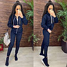 Однотонна кофта з капюшоном та штани джоггеры - спортивний костюм повсякденний (р. 42-48) 11051236, фото 4