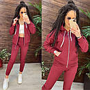 Однотонна кофта з капюшоном та штани джоггеры - спортивний костюм повсякденний (р. 42-48) 11051236, фото 5