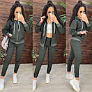 Однотонна кофта з капюшоном та штани джоггеры - спортивний костюм повсякденний (р. 42-48) 11051236, фото 7