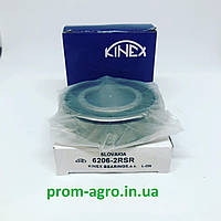 Подшипник 6206-2RSR (180206,206), размеры: 30х62х16 Kinex 822-006C,235830,235914,JD7681,822-216C