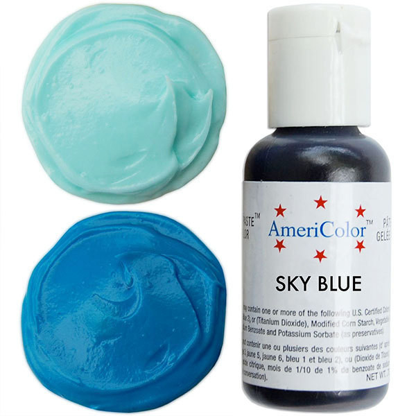 ГЕЛЕВЫЙ КРАСИТЕЛЬ "SKY BLUE" (ГОЛУБОЙ) "AMERICOLOR" 21 ГР.