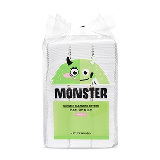 Etude House Monster Cleansing Cotton Ватні квадрати, 408 шт